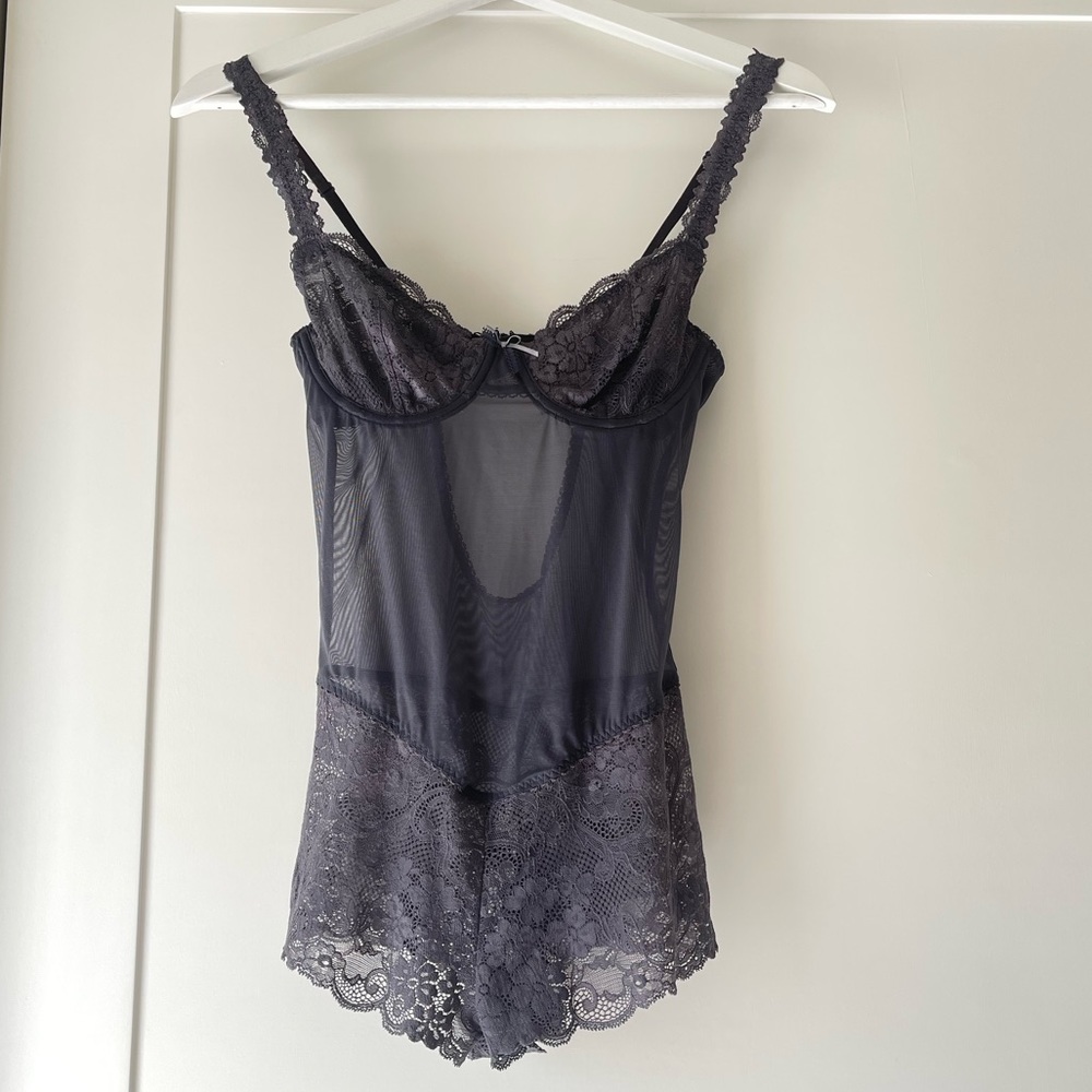 Vintage Victoria’s Secret Angels semi sheer bodysuit lingerie new